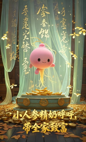 小人参精奶呼呼带全家暴富（58集）我全都看完了